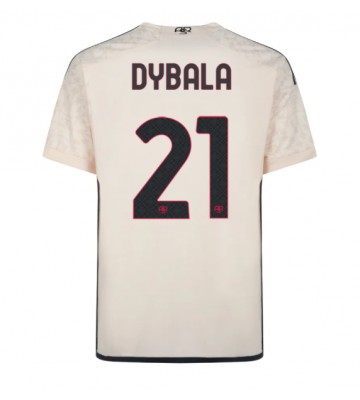 AS Roma Paulo Dybala #21 Bortatröja 2023-24 Kortärmad